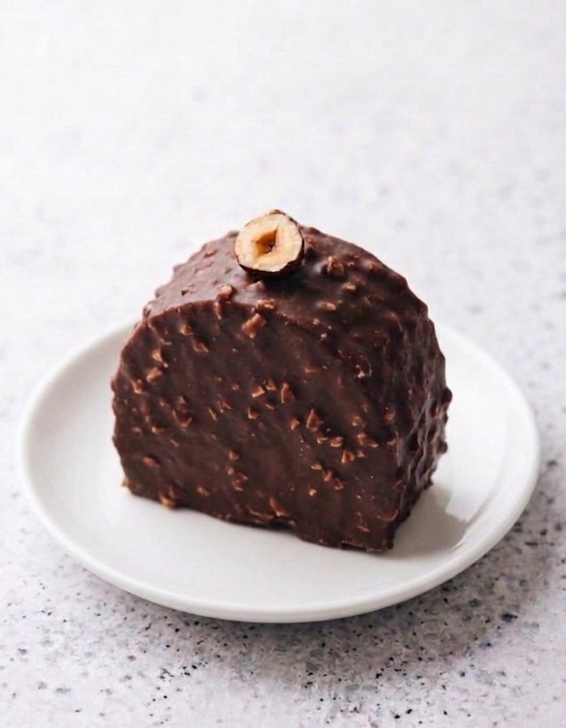 Bûche façon Ferrero Rocher vegan